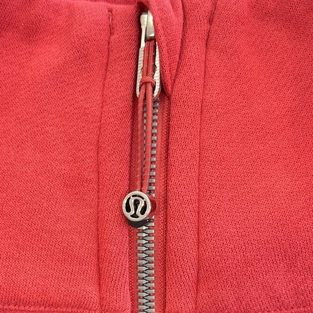 NWT Lululemon Scuba Oversized Funnel Neck Full Zip Pullover XS/S In Desert Red